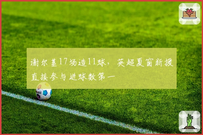 谢尔基17场造11球，英超夏窗新援直接参与进球数第一